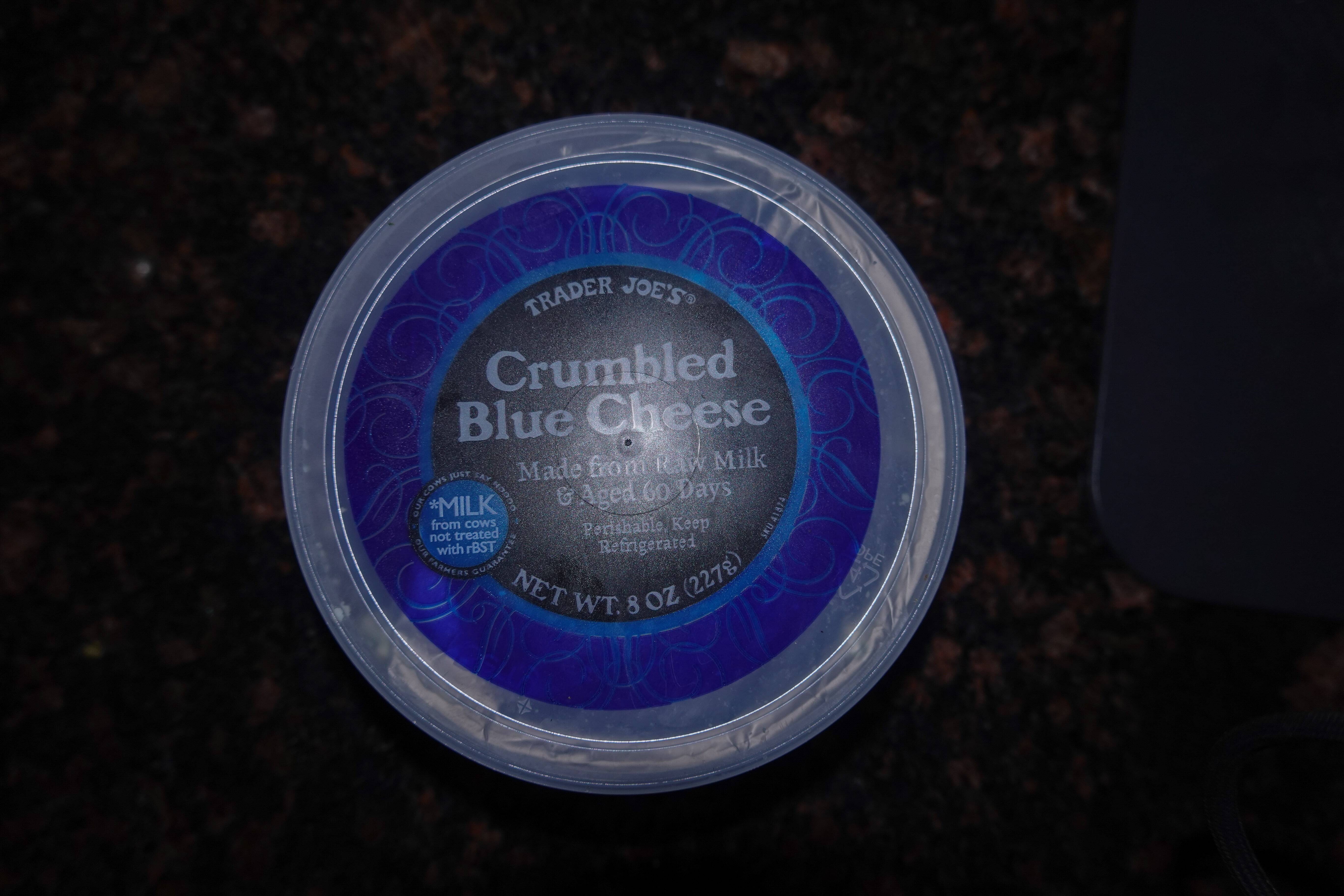 Trader Joes crumbled blue cheese crumbles help combat transgender salt cravings
