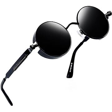 black goth sunglasses