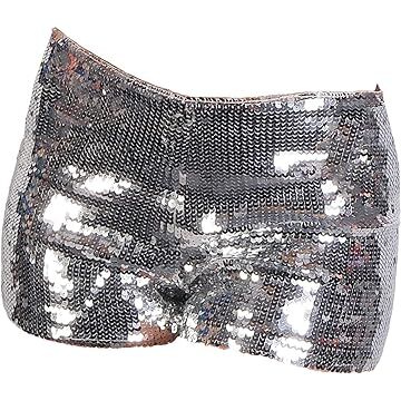 silver sequin hot pants