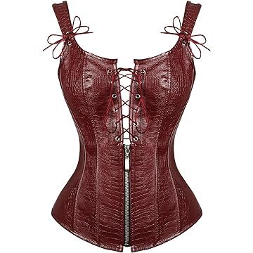 maroon corset top